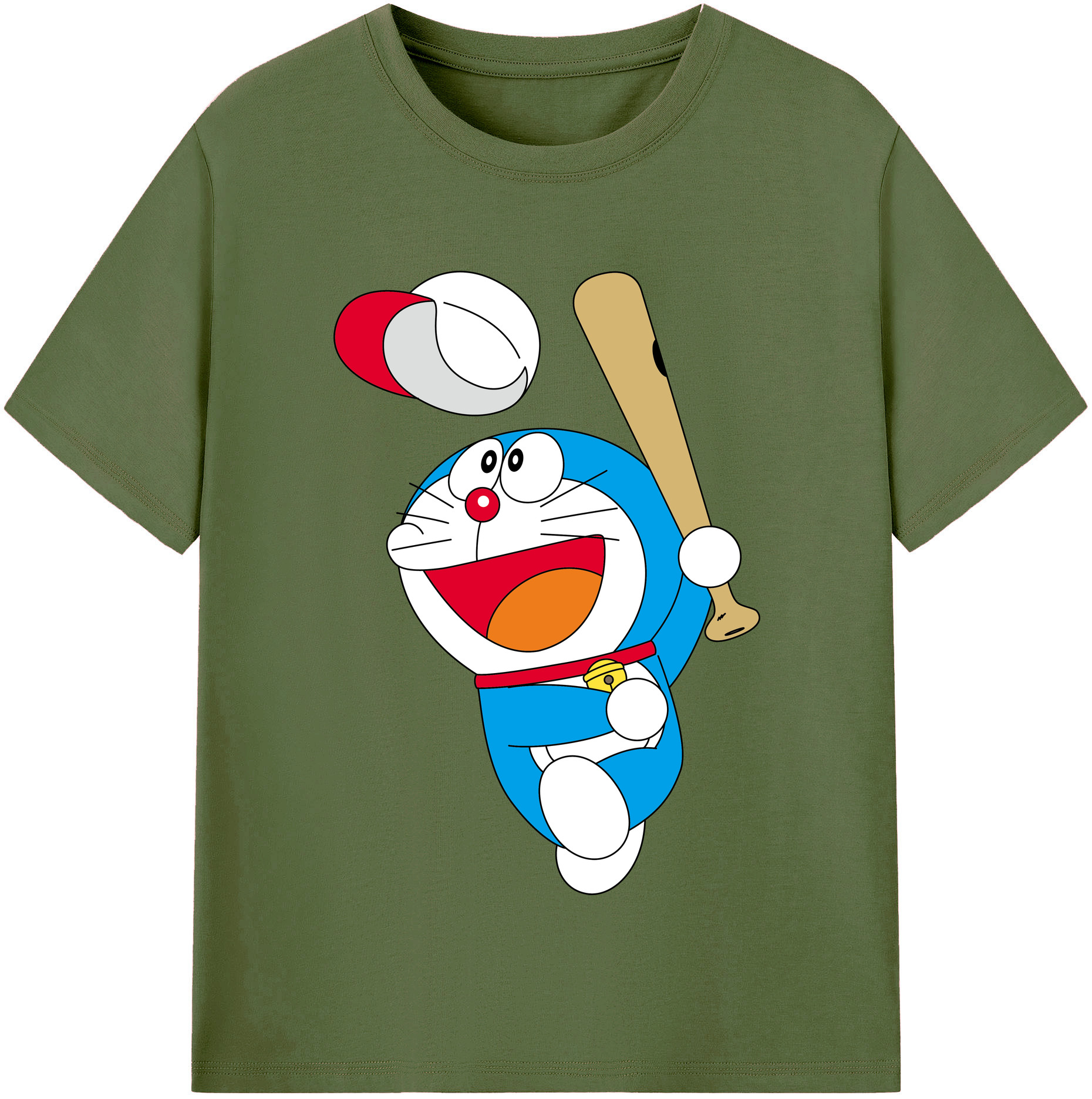 （画像用） ドラえもん Doraemon 綿100％半袖Tシャツ（フロントプリント）